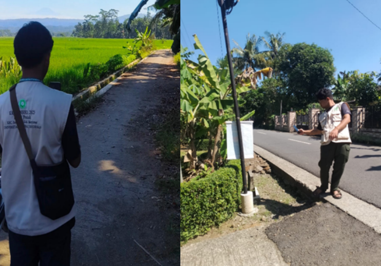 Survei Pendahuluan dan Pengambilan Sampel Jalan Desa