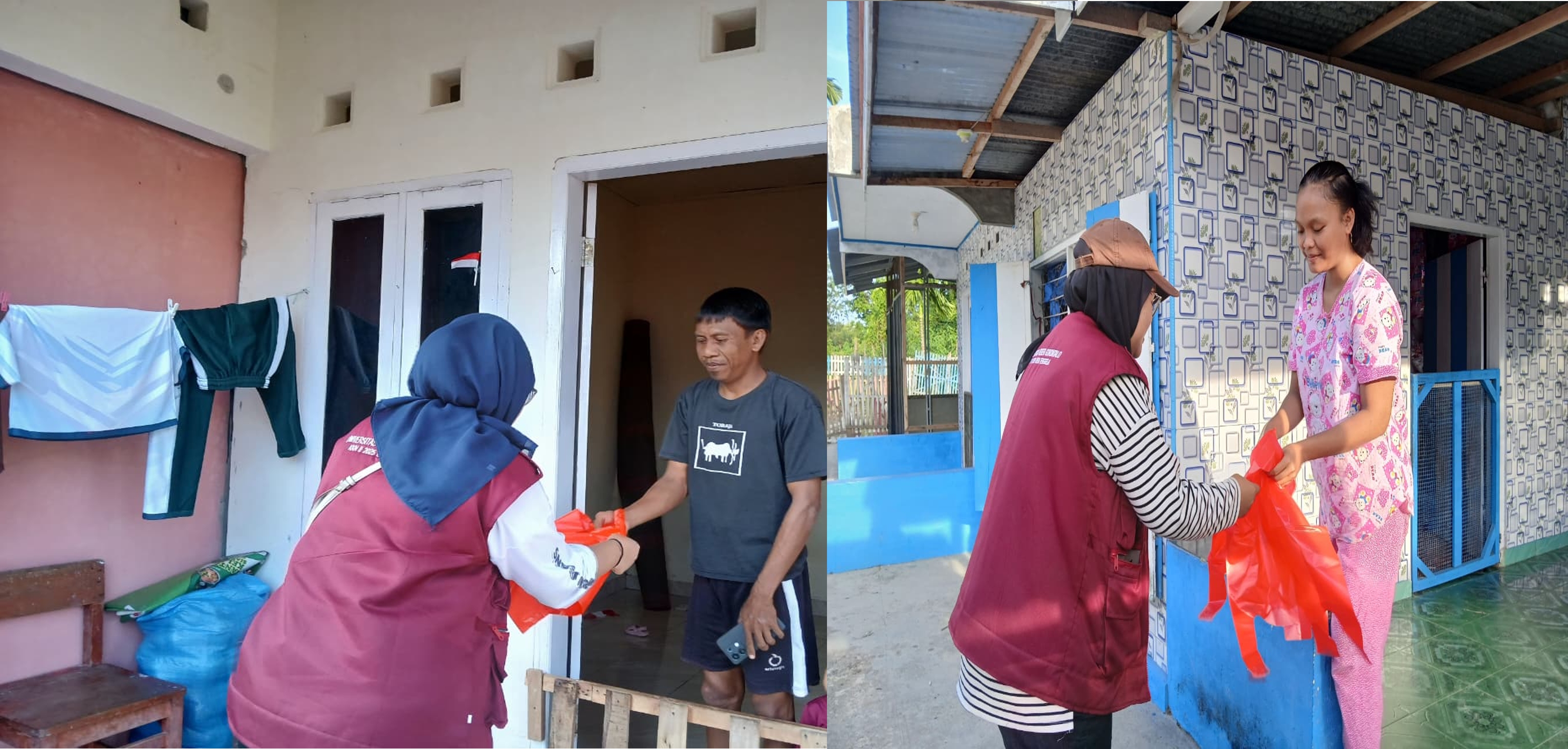 Pembagian Kantok Plastik Sampah ke Rumah-Rumah Warga