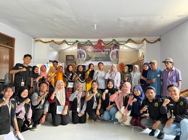 Sosialisasi PHBS di Desa Dunggala