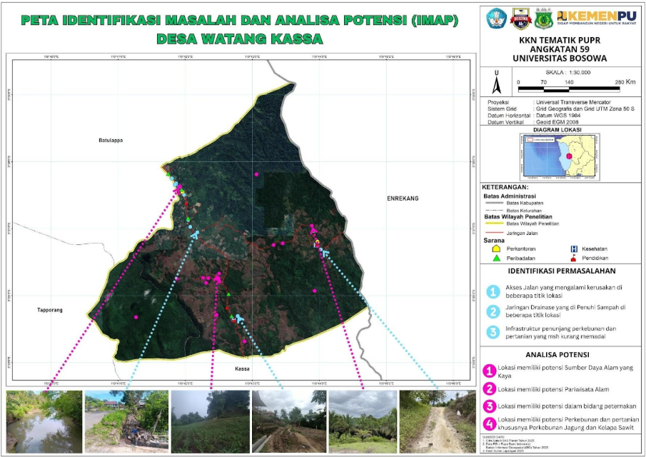 Peta IMAP Desa Watang Kassa