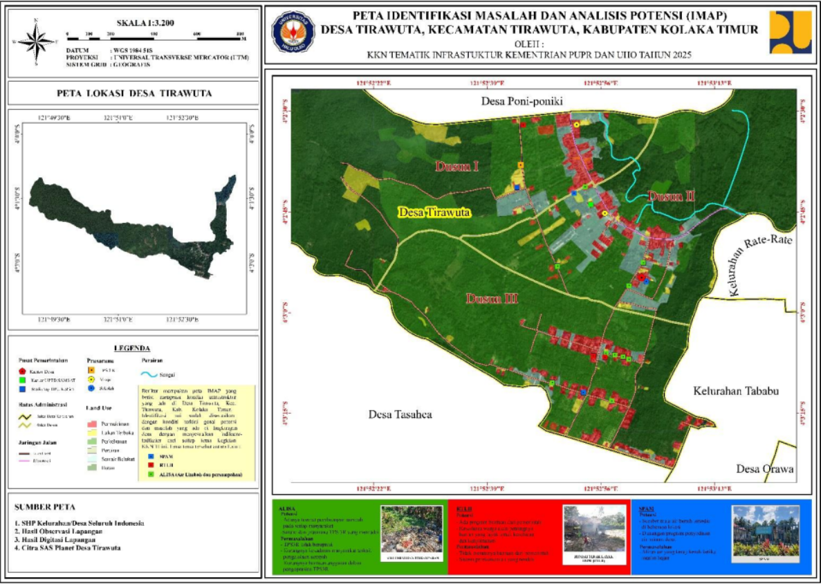 Peta IMAP Desa Tirawuta